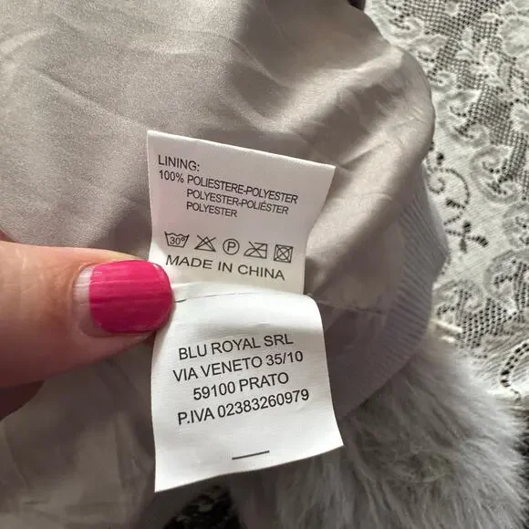 NWT Astrid Oversized Statement Faux Fur Cardigan – Grey – Sample